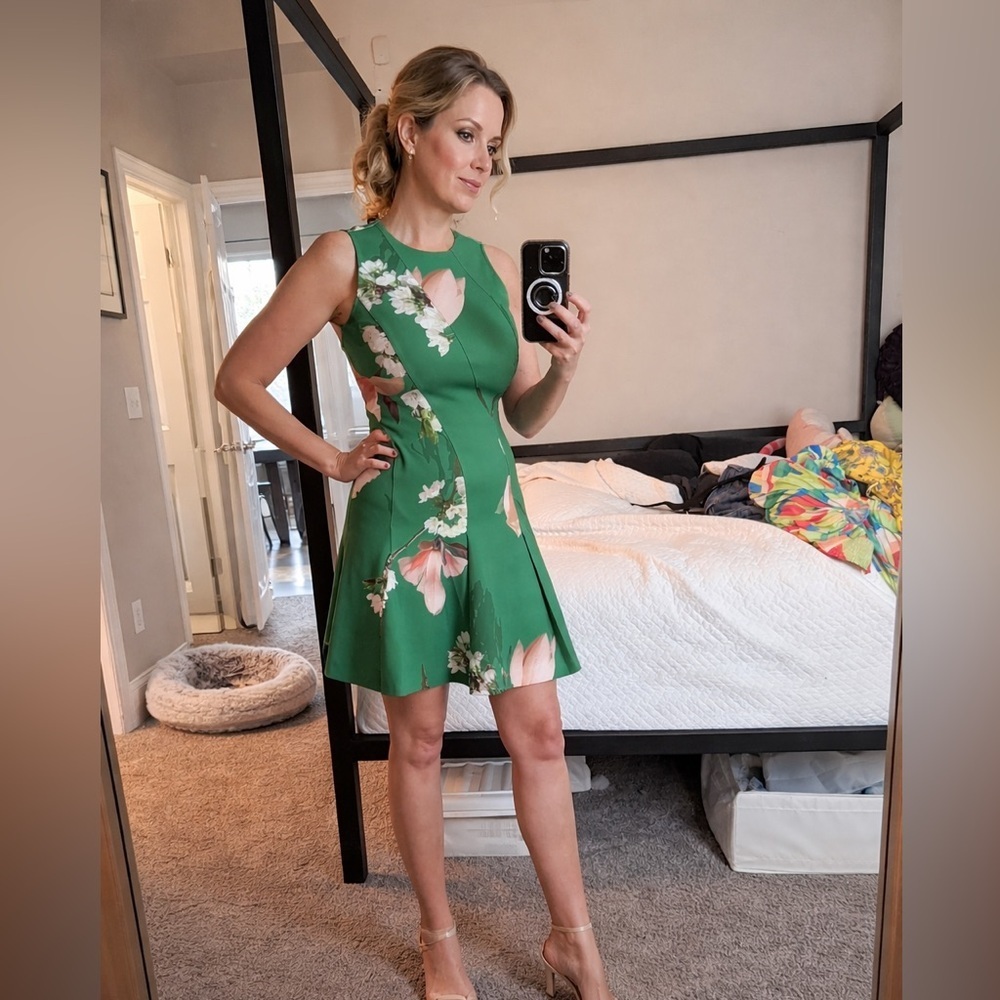 Luxie Floral Neoprene Skater Dress by Ted Baker London